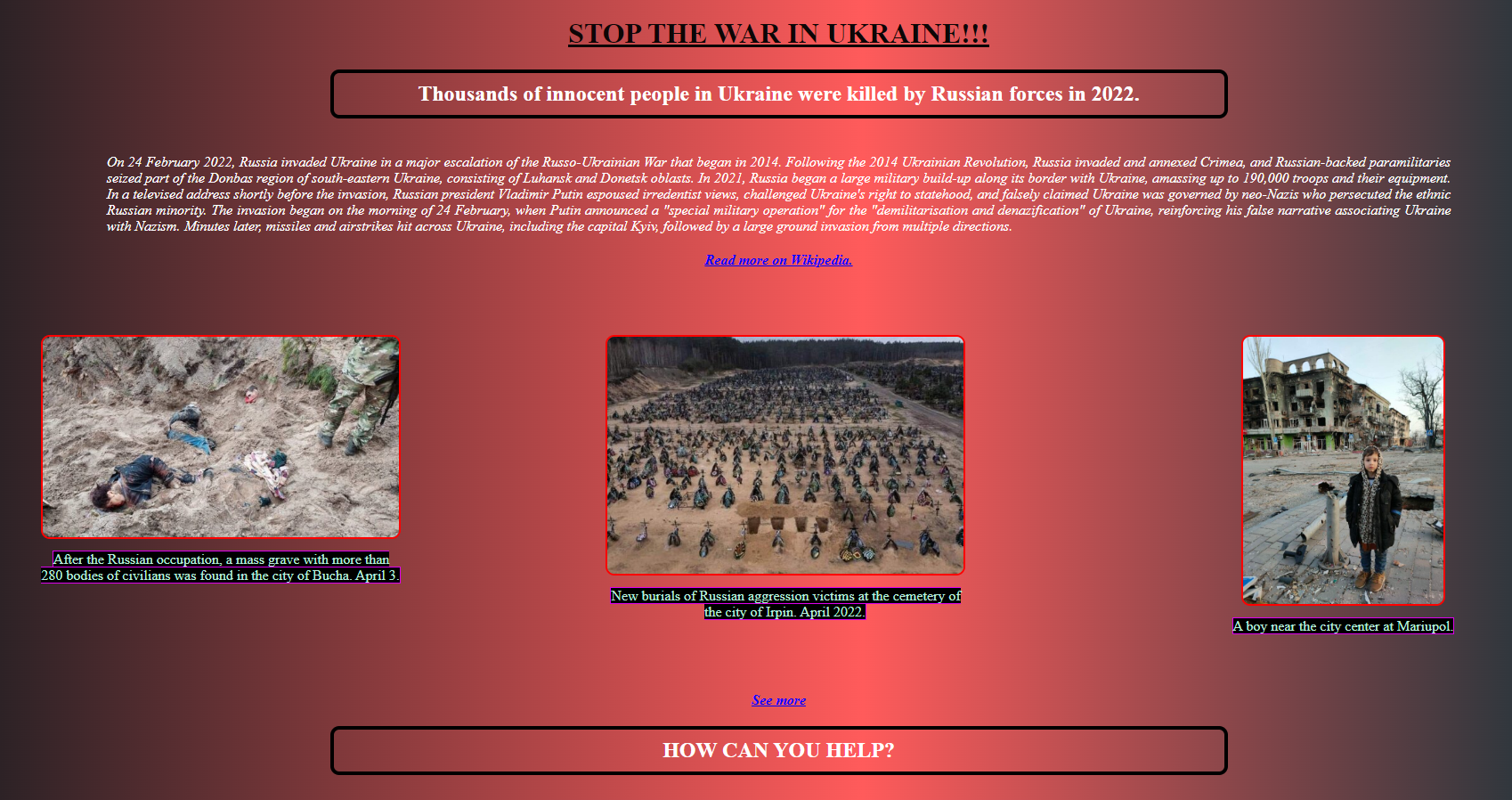 stop War app picture